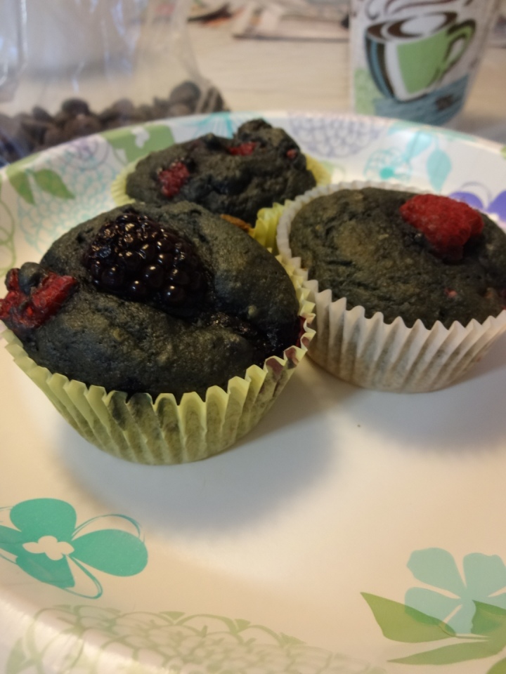 Four-berry muffin